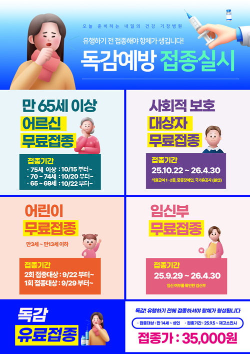 독감예방접종실시